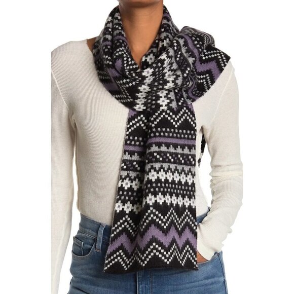 Frye & Co. Fair Isle Knit Scarf